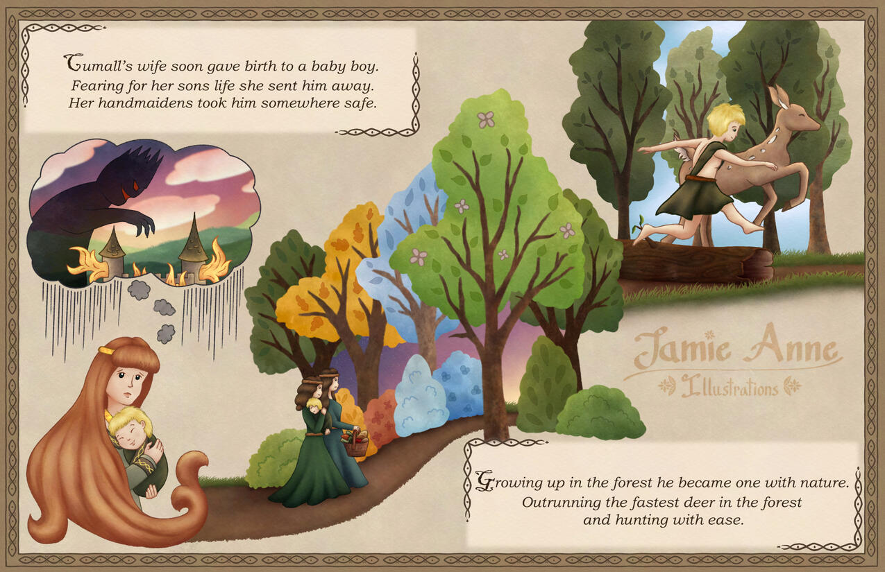 Finn Mac Cumall Concept Book Page